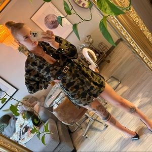 BNWT Bathing Ape Bape 1st Camo Shirt Onepiece Green Small